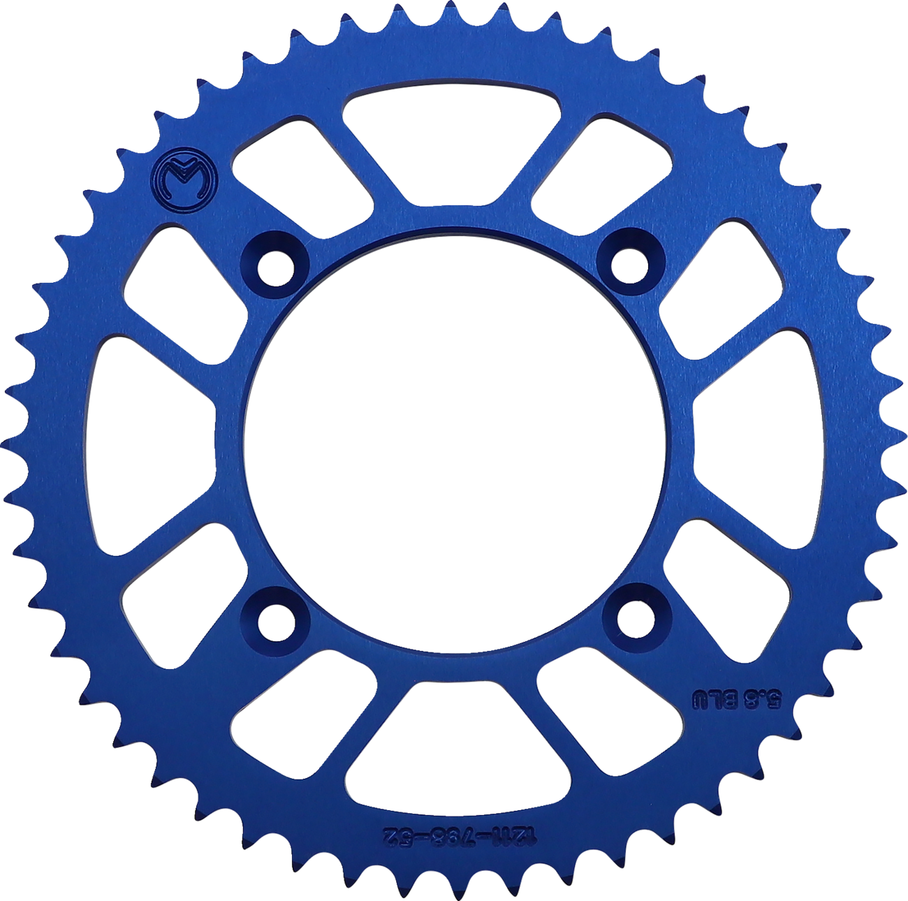 Rear Sprocket - Aluminum - 52 Tooth - Blue - Suzuki/Yamaha