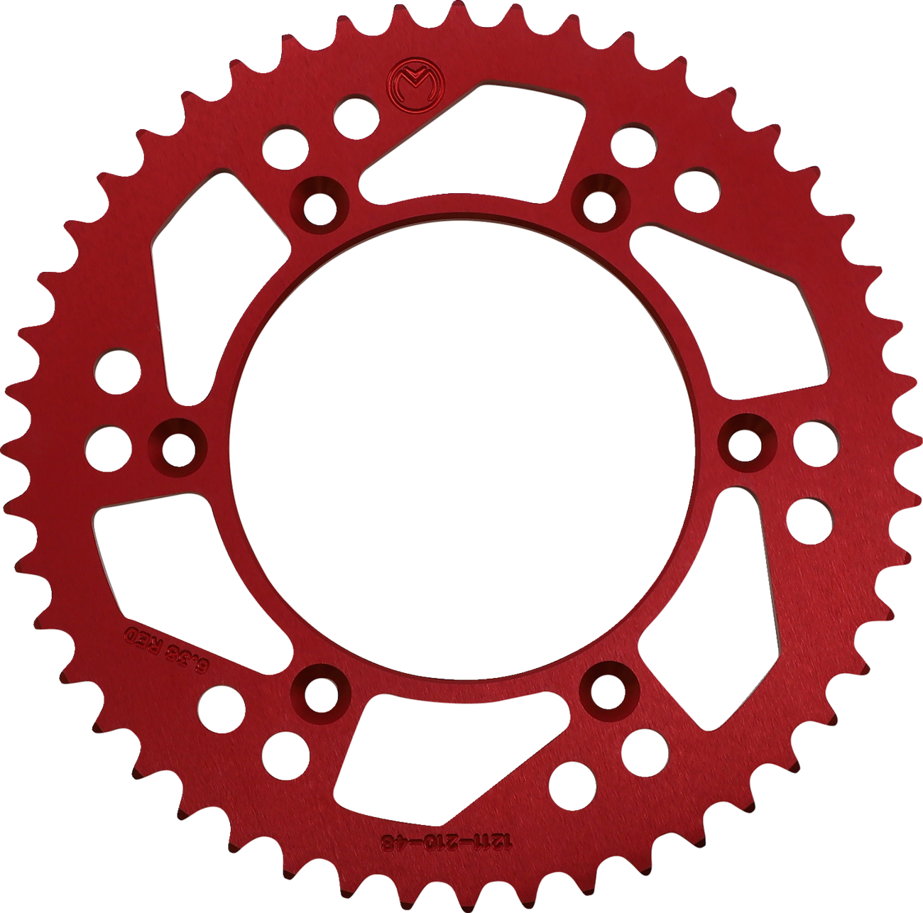 Rear Sprocket - Aluminum - 48 Tooth - Red - Honda