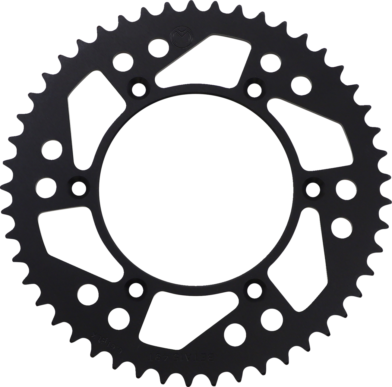 Rear Sprocket - Aluminum - 49 Tooth - Black - Beta