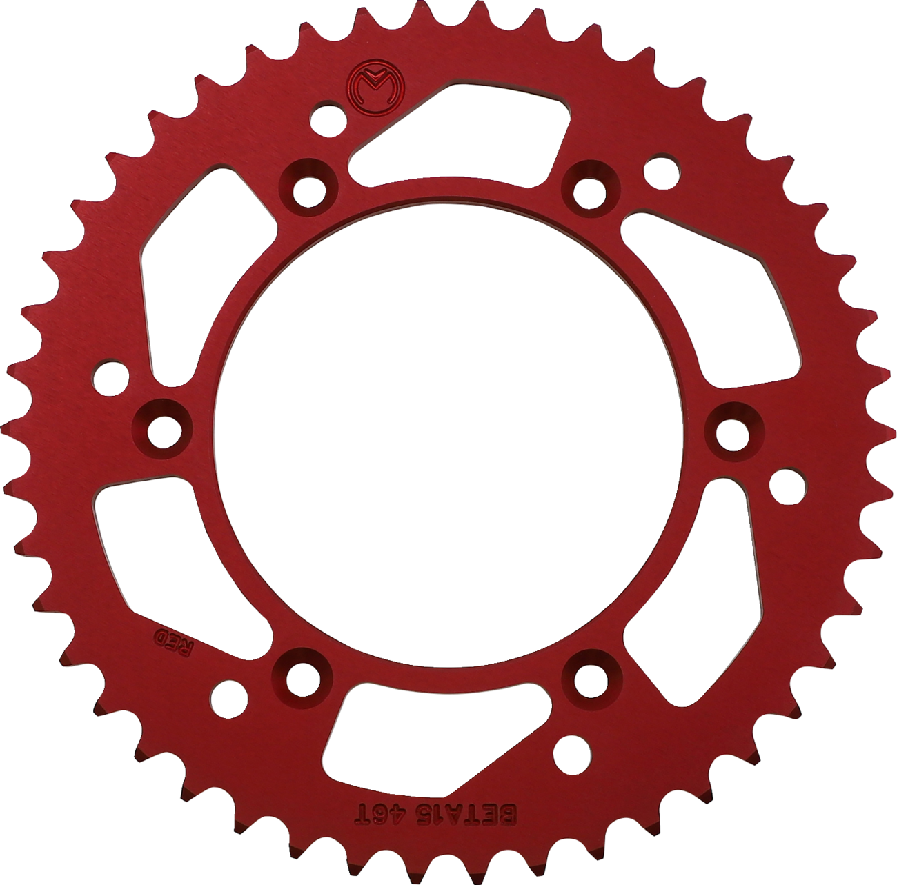 Rear Sprocket - Aluminum - 46 Tooth - Red - Beta