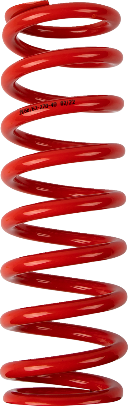 Shock Spring - 59/62 mm OD - 40 n/mm - Red