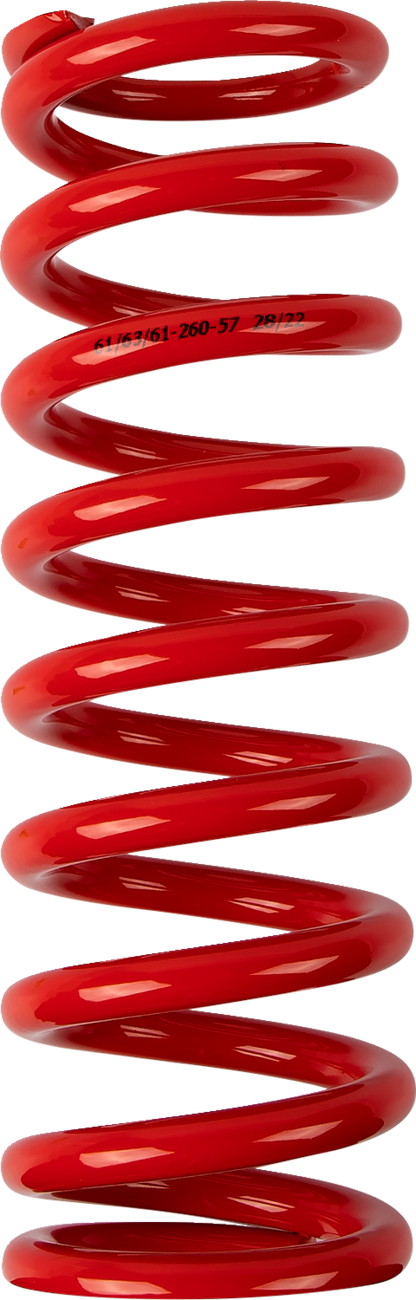Shock Spring - 61 mm OD - 57 n/mm - Red