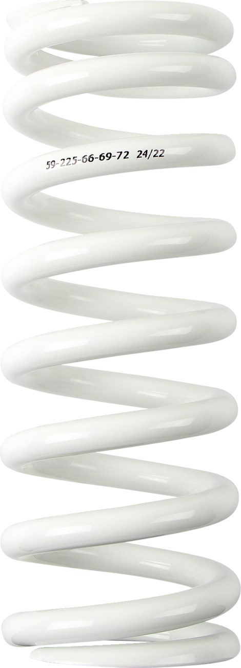 Shock Spring - 59 mm OD - 66/69/72 n/mm - White