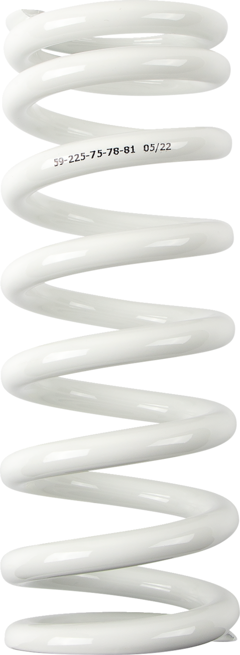 Shock Spring - 59 mm OD - 75/78/81 n/mm - White