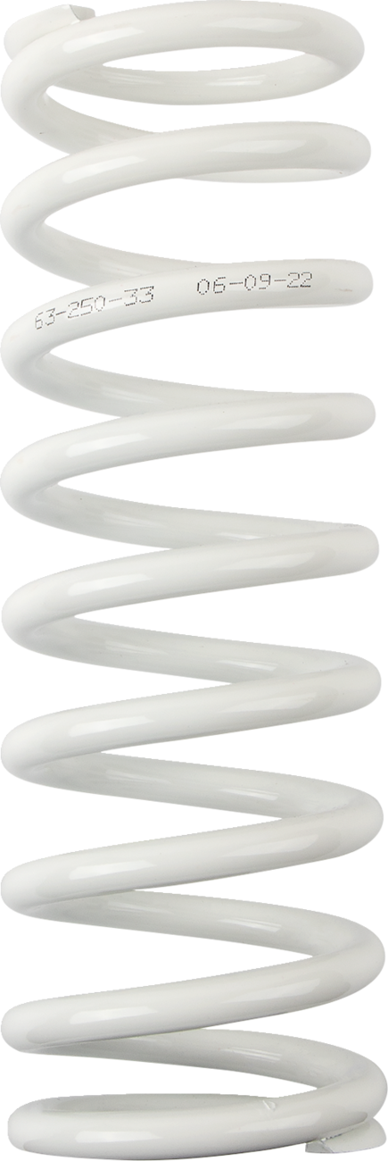 Shock Spring - 63 mm OD - 33 n/mm - White
