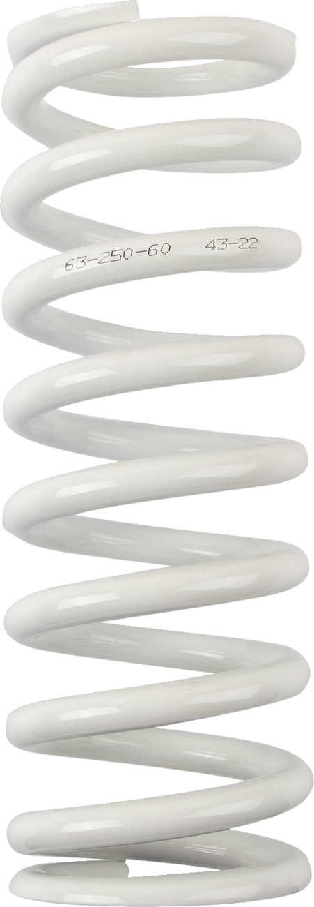 Shock Spring - 63 mm OD - 60 n/mm - White