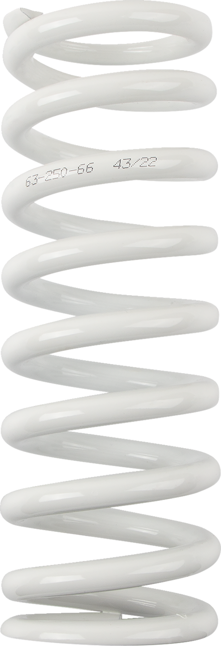 Shock Spring - 63 mm OD - 66 n/mm - White