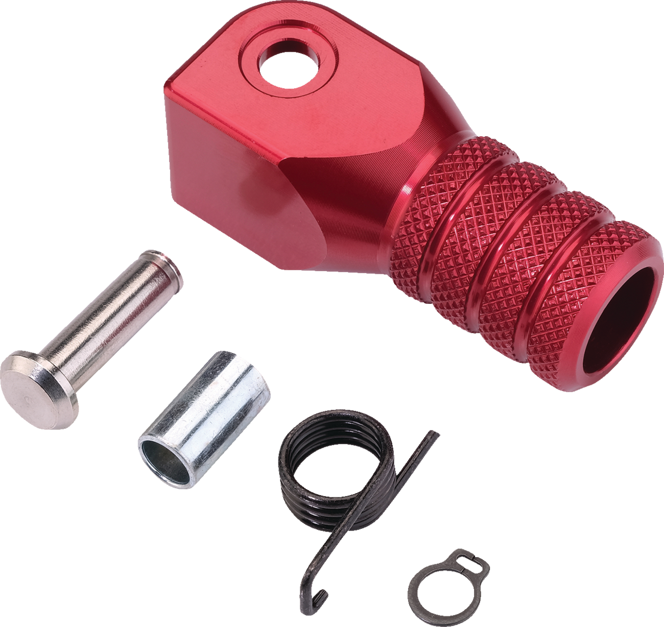 Knurled Shift Lever Tip - 0 mm - Red