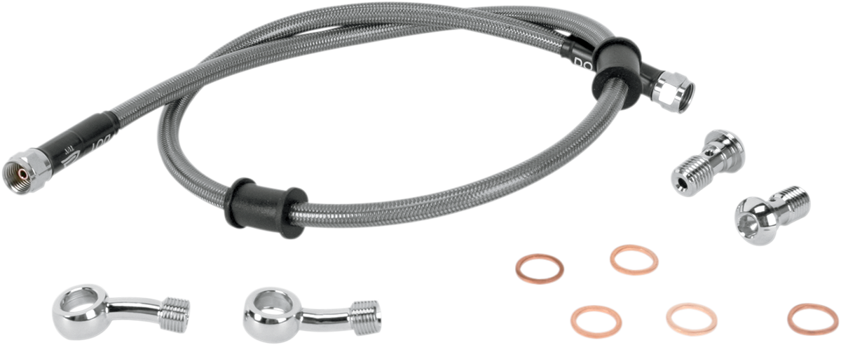 Brake Line - Rear - Stainless Steel - Kawasaki KLR 650