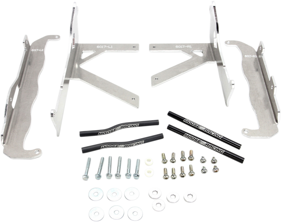 Radiator Braces - Silver - Honda