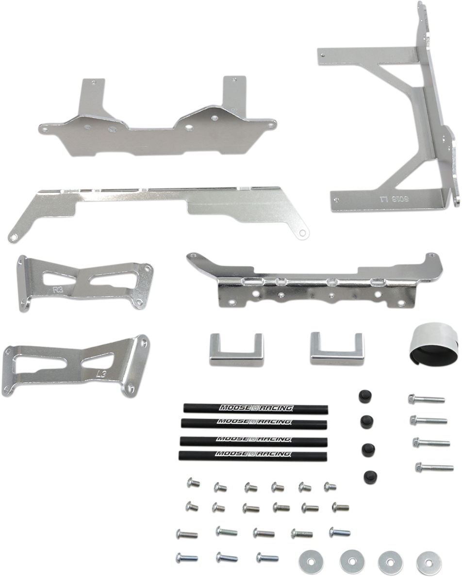 Radiator Braces - Silver - Kawasaki