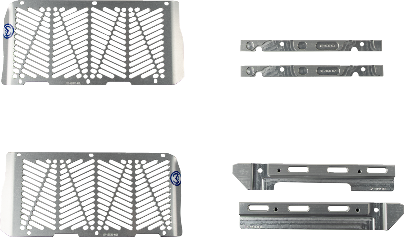Billet Radiator Guards - Silver - Beta