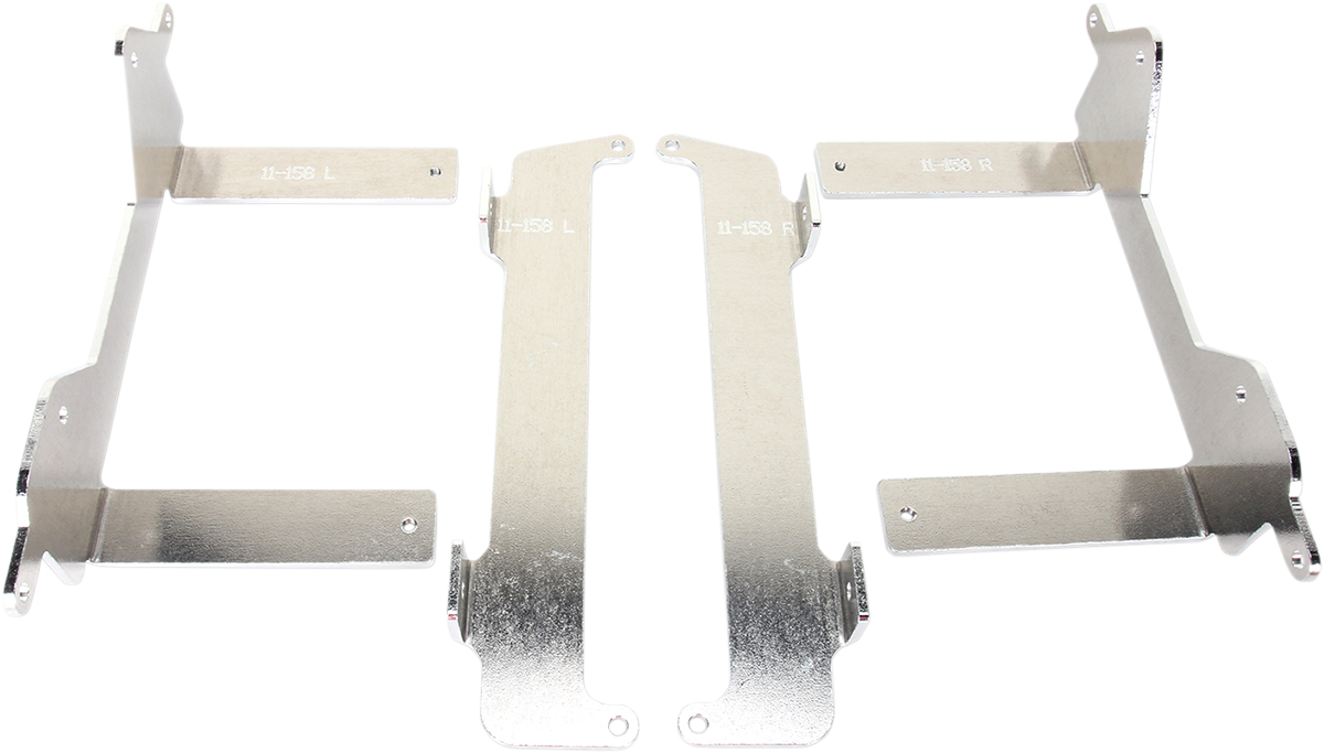 Radiator Braces - Silver - Yamaha