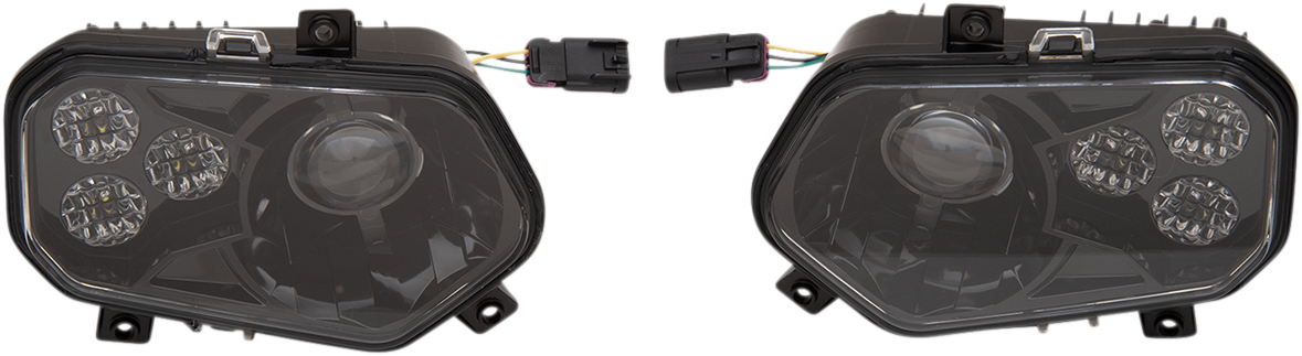 LED Headlight - Black - Polaris