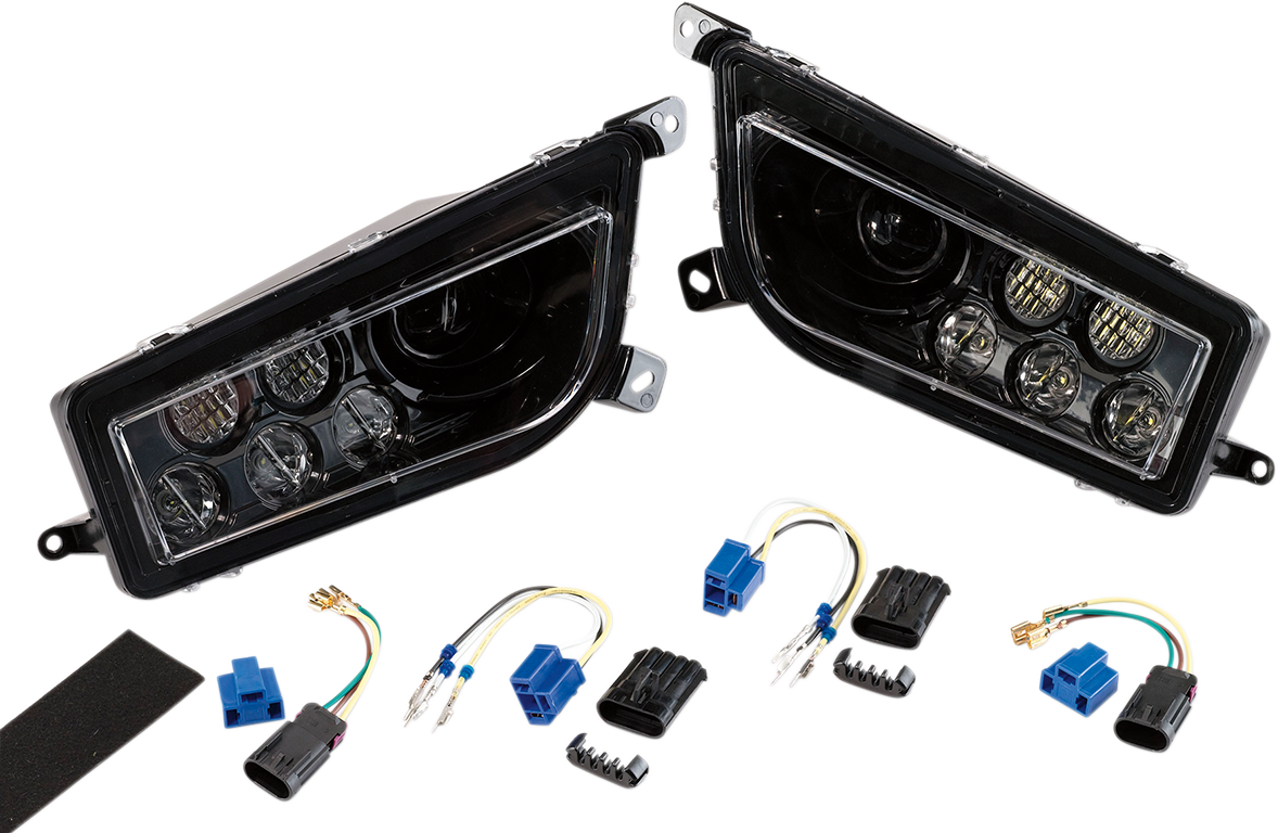 LED Headlight - Black - Polaris