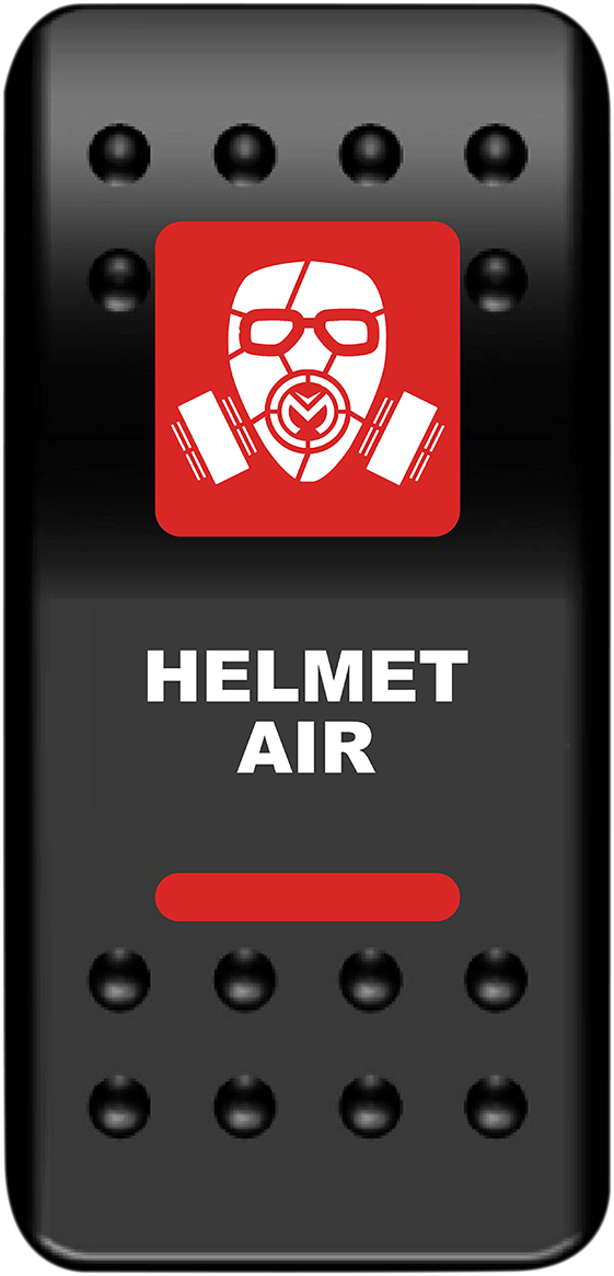 Rocker Switch - Helmet Air - Red
