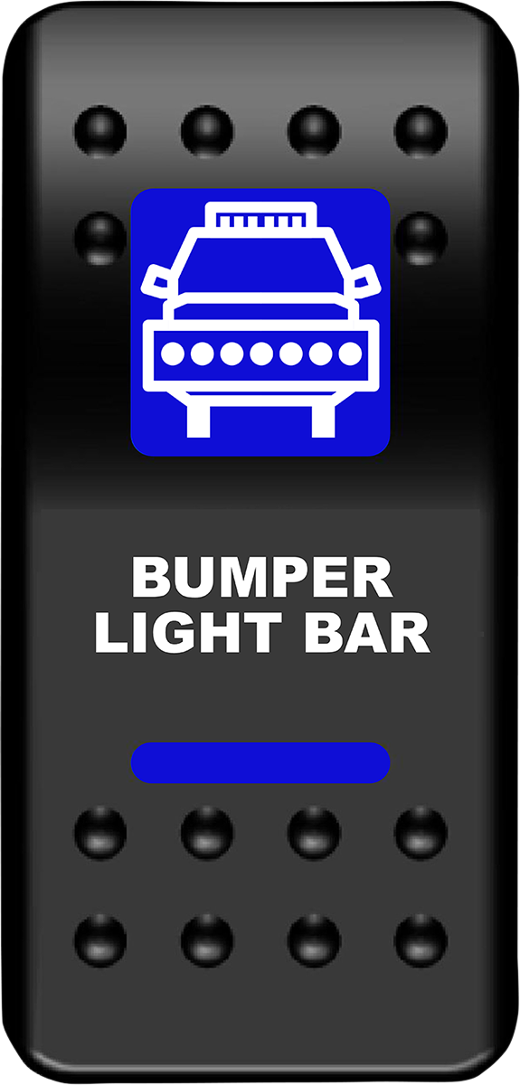 Rocker Switch - Bumper Light Bar - Blue