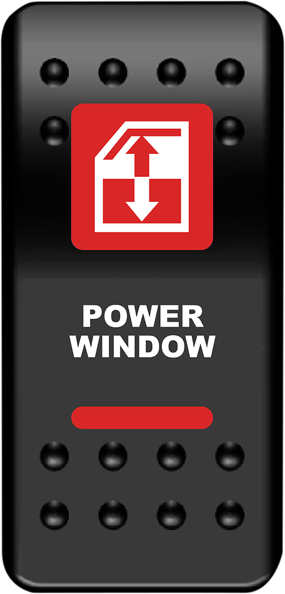 Rocker Switch - Power Window - Red