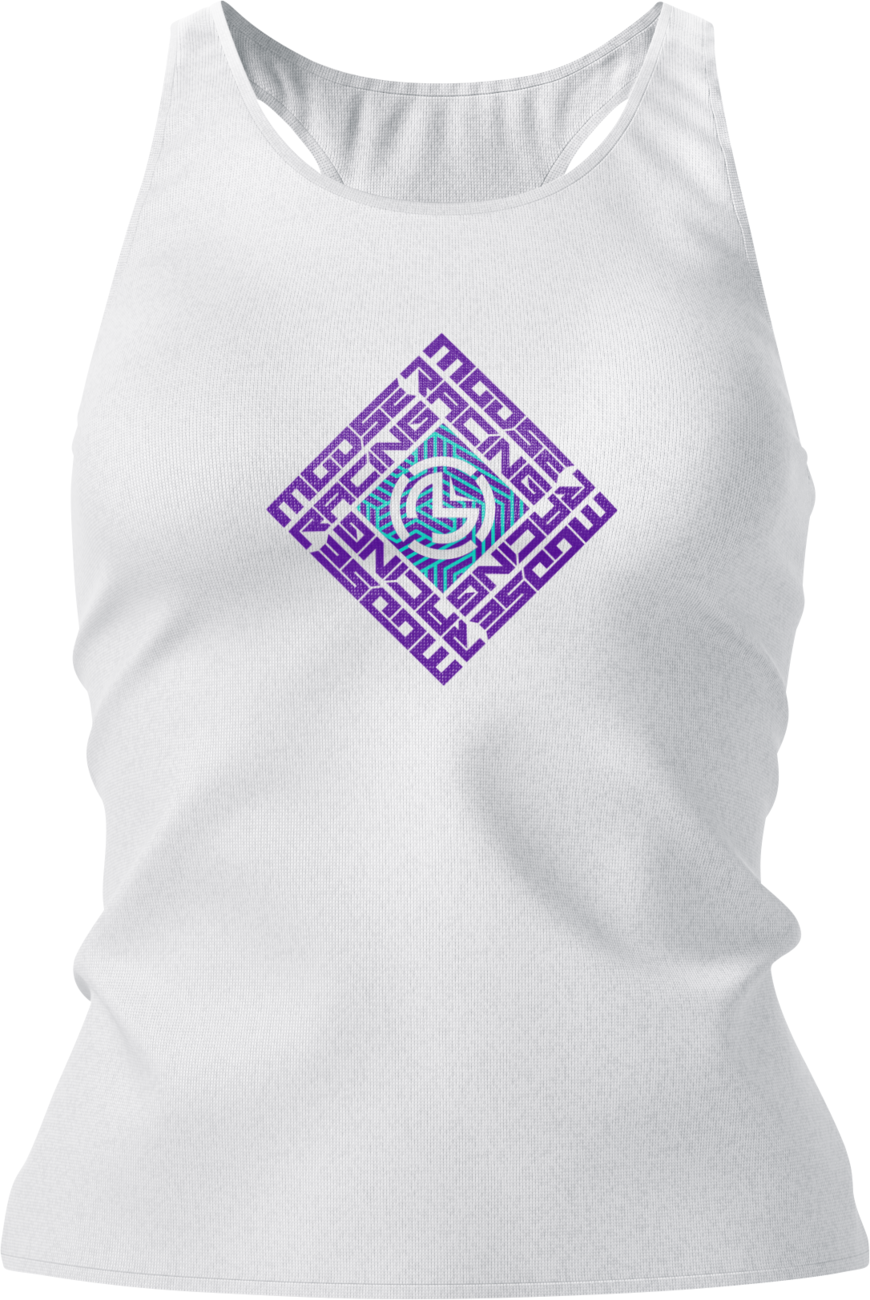 Women's Spin Sync Tank Top - White - Medium