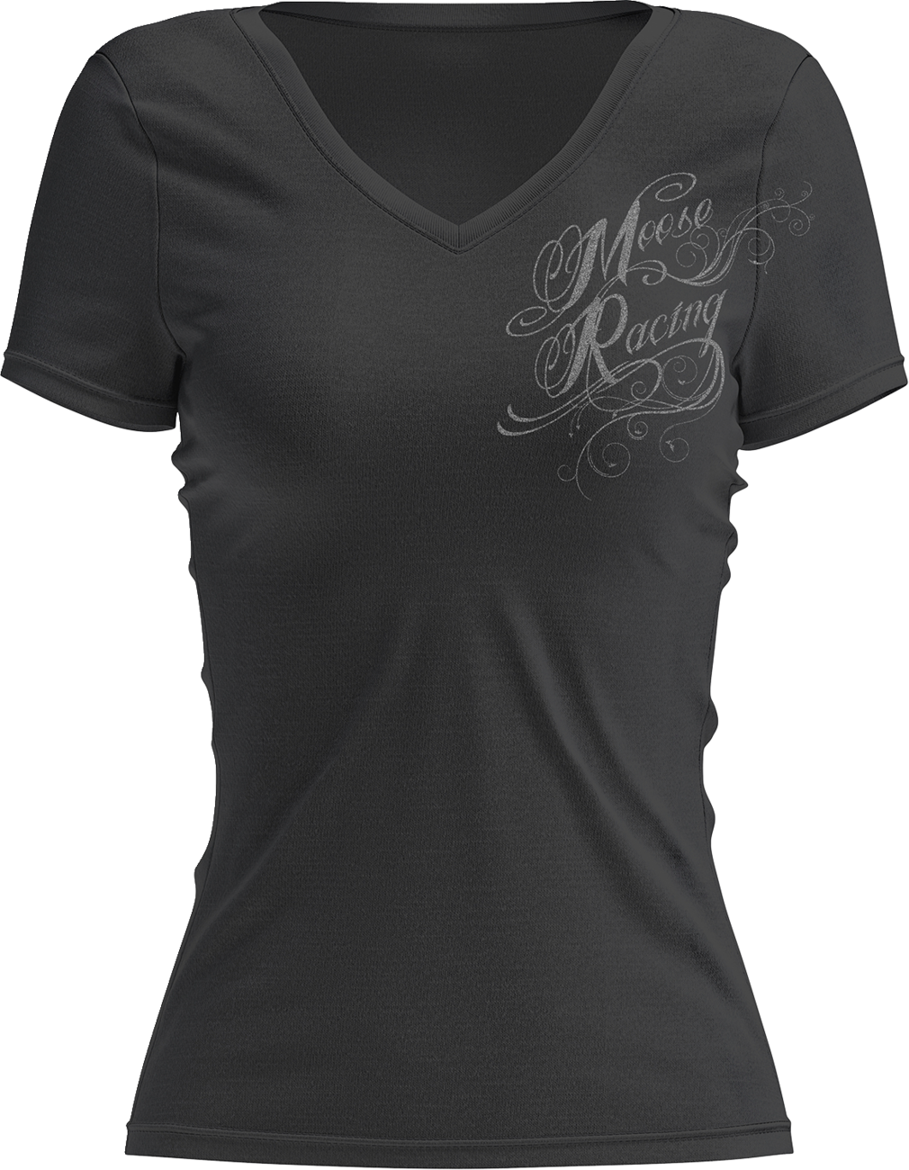 Women's Flourish Script T-Shirt - Black - Large
