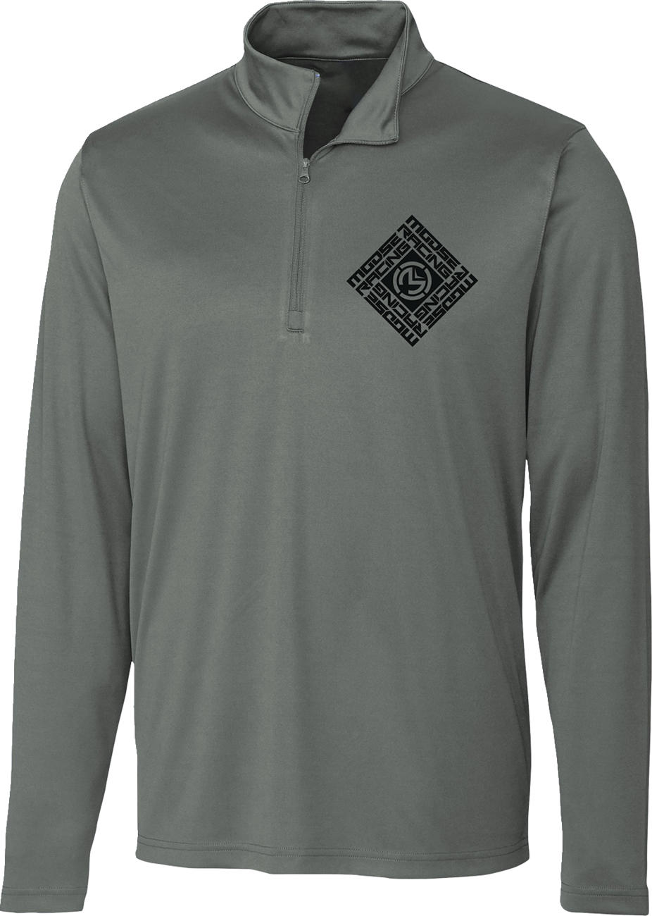 Spin Sync Quarter Zip Pullover - Gray - Small