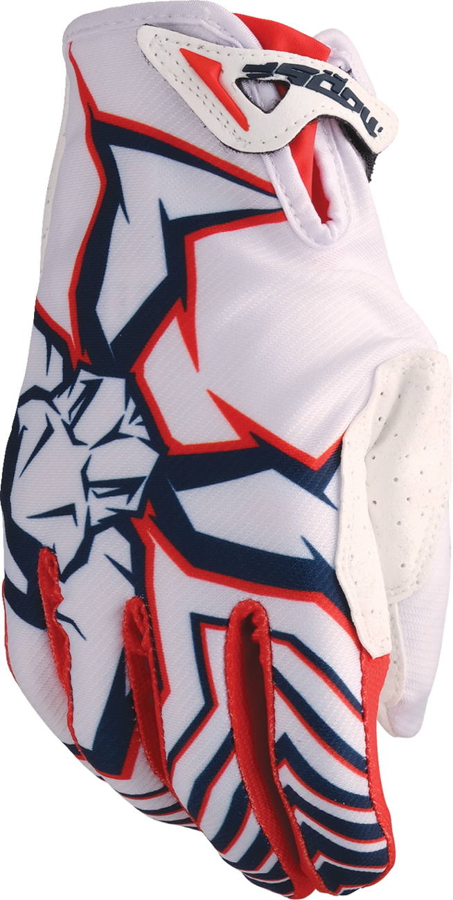 Agroid™ Pro Gloves - Red/White/Blue - Medium