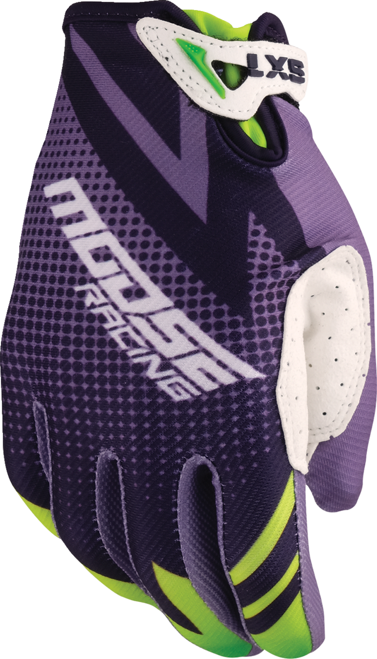Youth SX1™ Gloves - Purple/Green - XL