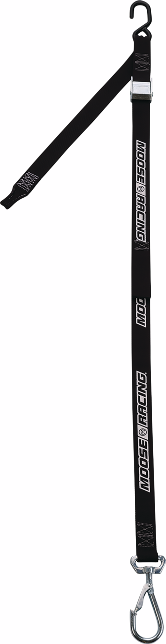 1-1/2" Tie-Downs with Swivel Hooks - Black