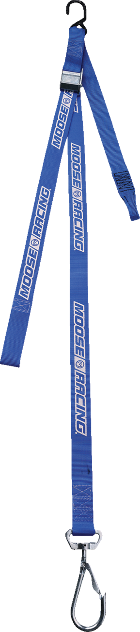1-1/2" Tie-Downs with Swivel Hooks - Blue