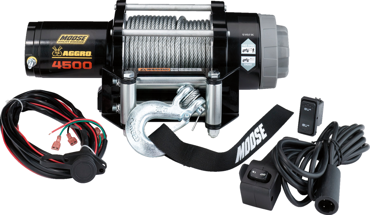 4500 lb Winch - Wire Rope - 50'