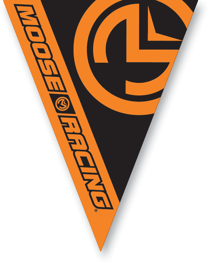 Pennant Flags - Orange/Black