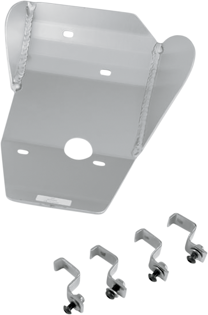 Skid Plate - Silver - Honda - CR125