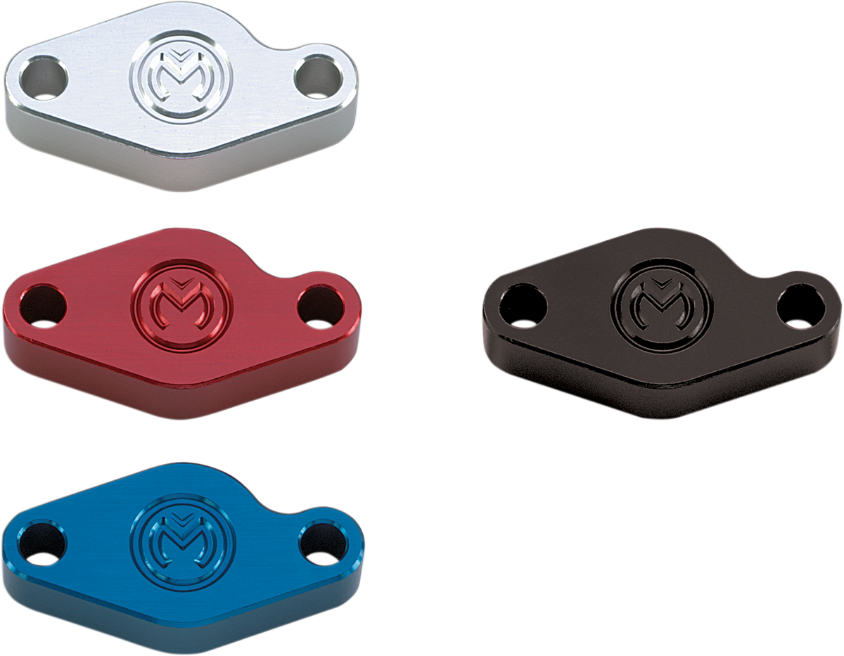 E-Brake Block-Off Plate - Blue