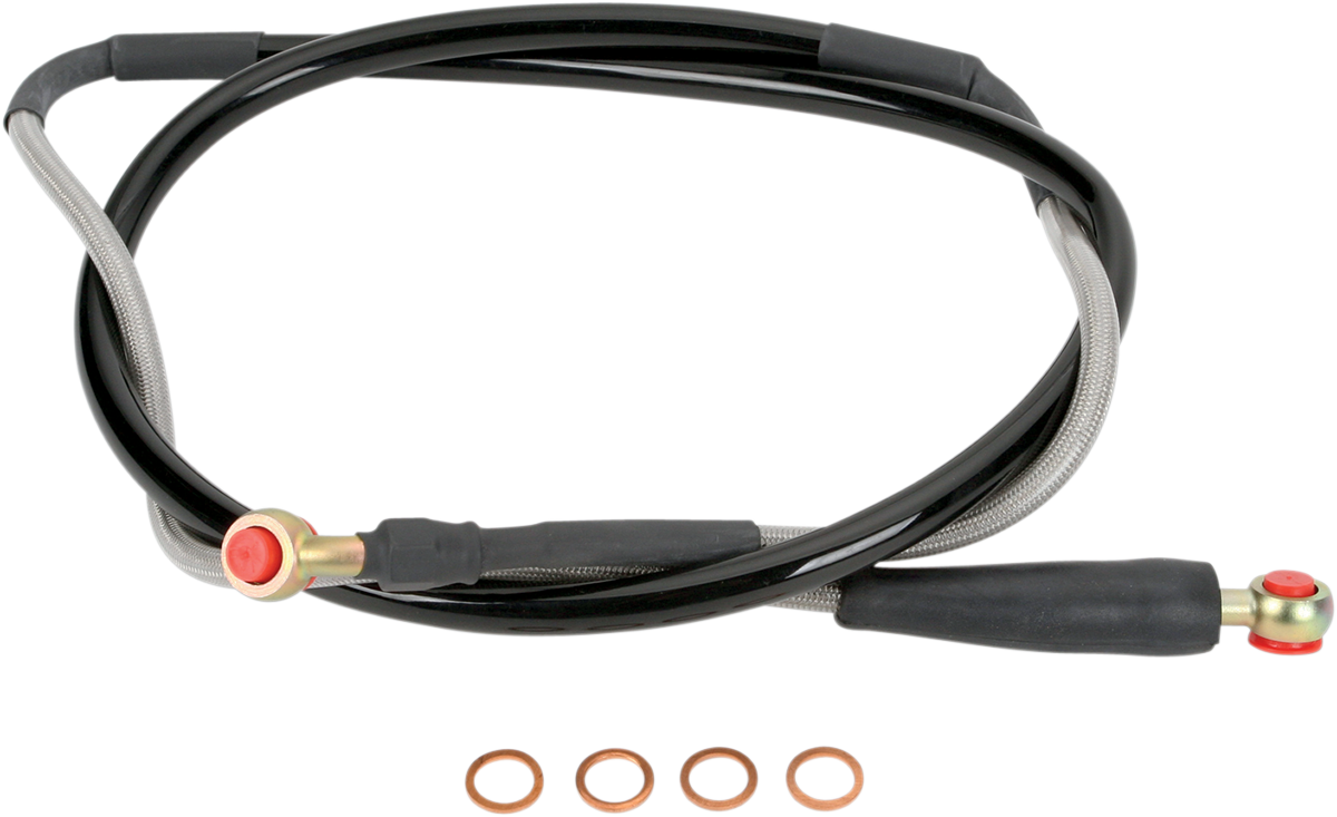 Brake Line - Front - Stainless Steel - Kawasaki KX