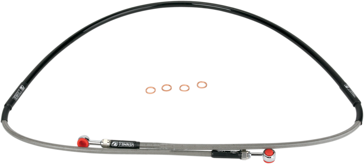 Brake Line - Front - Stainless Steel - Yamaha YZ 80/85