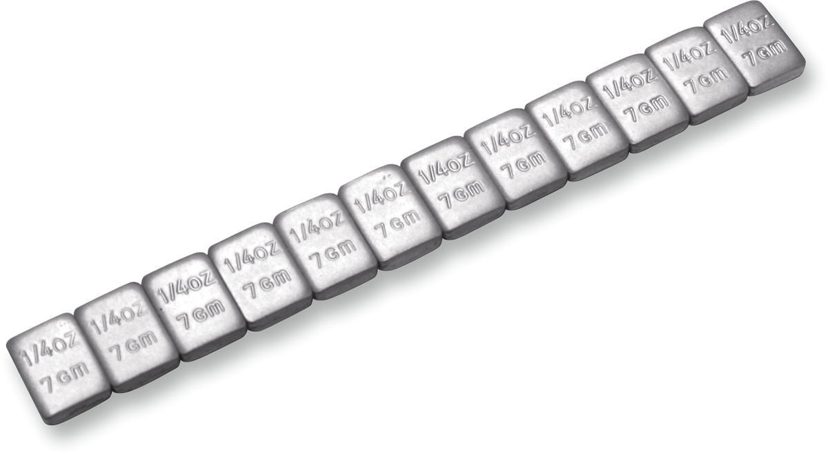 Wheel Weights - Adhesive Stick-On - Silver - 1/4 oz - 72 Pack