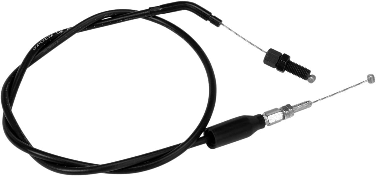 Black Vinyl Throttle Cable - Push - '87-'07 - KL650