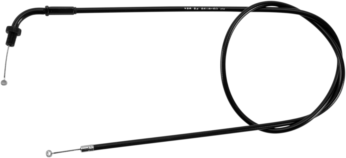 Black Vinyl Throttle Cable - Pull - '82-'05 KZ1000C/P Police