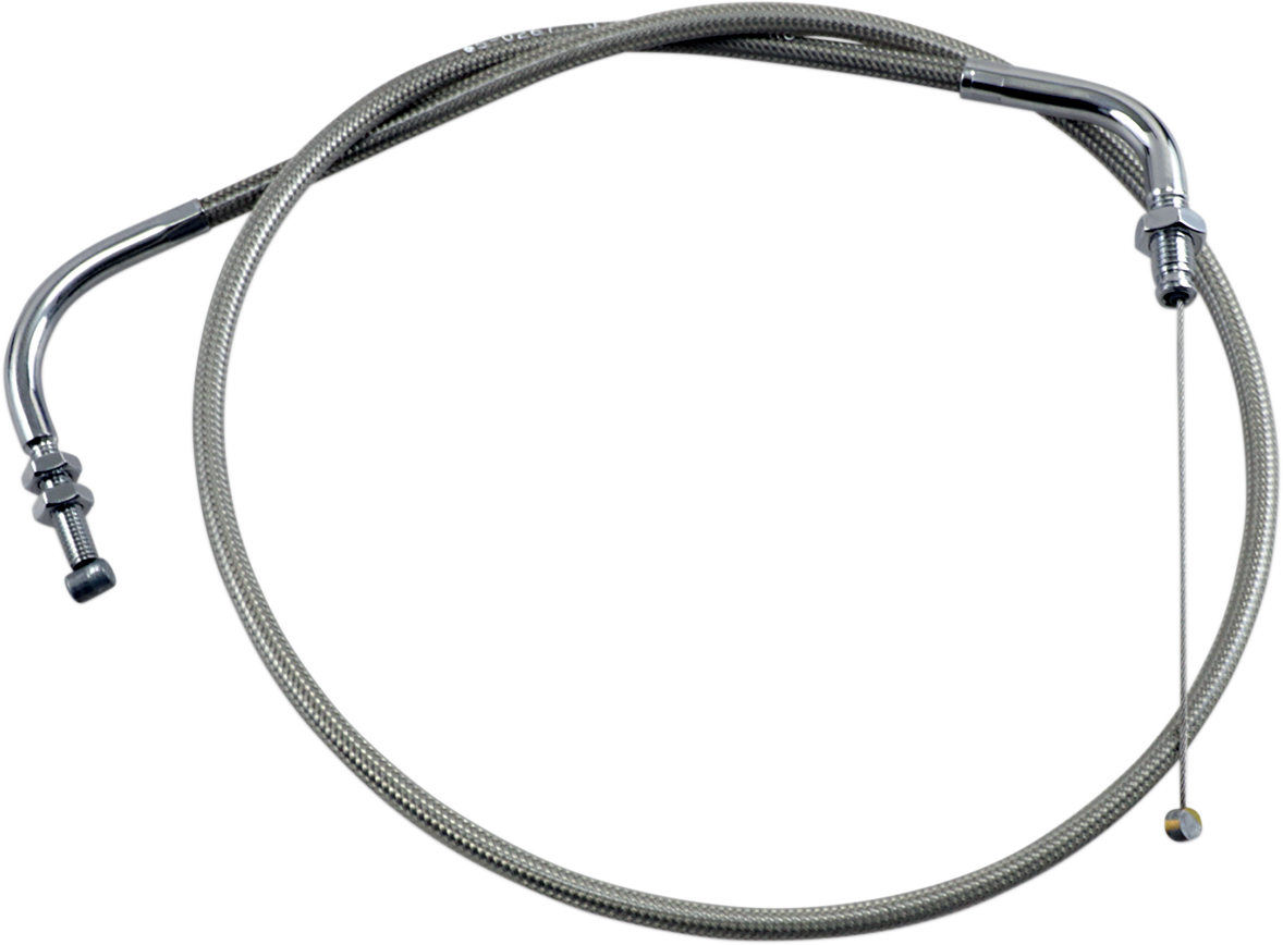 Armor Coat Stainless Steel Throttle/Idle Cable for Cruisers - Push - 650 V-Star