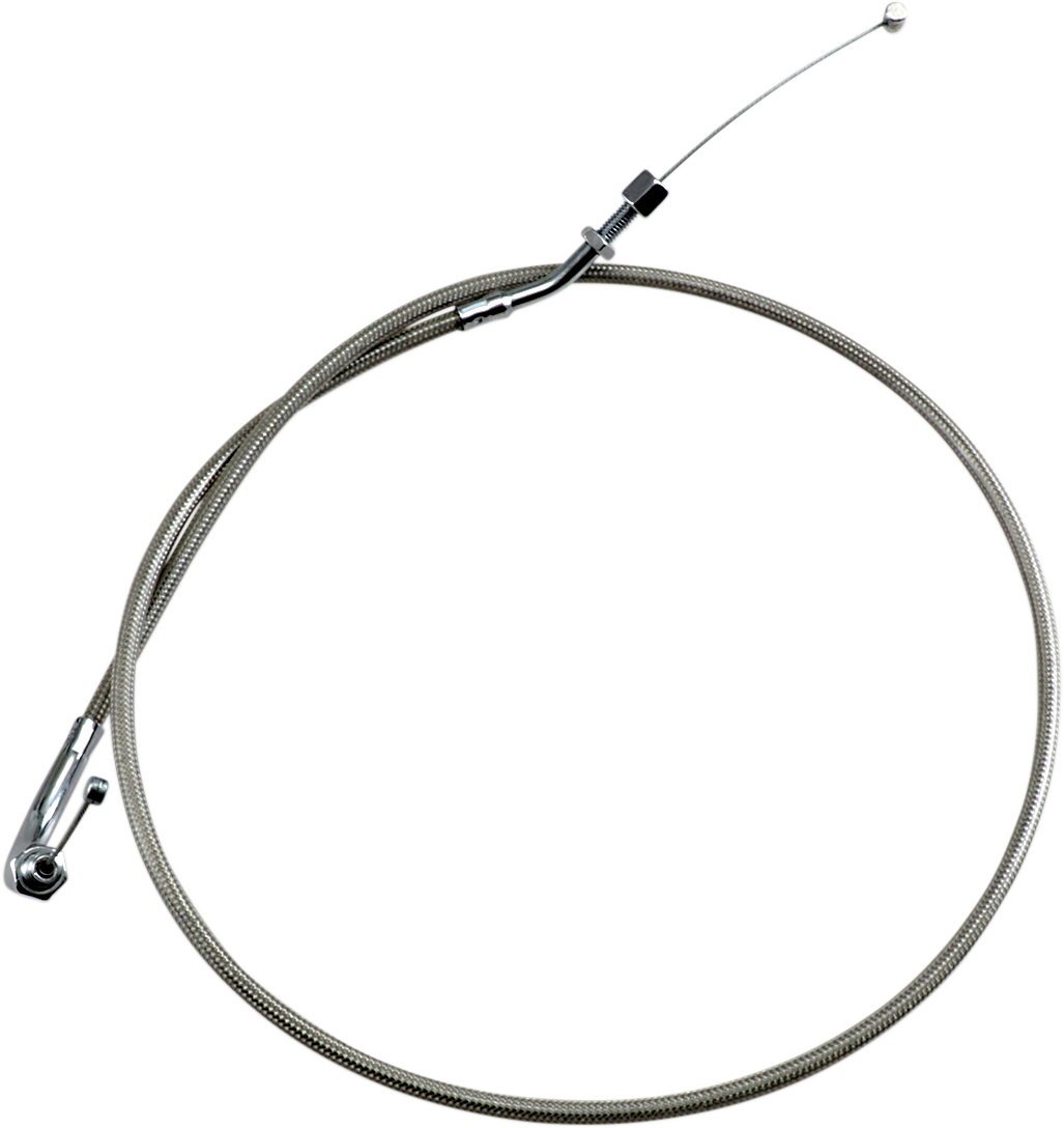 Armor Coat Stainless Steel Throttle/Idle Cable for Cruisers - Push - 1600/1700 Road Star