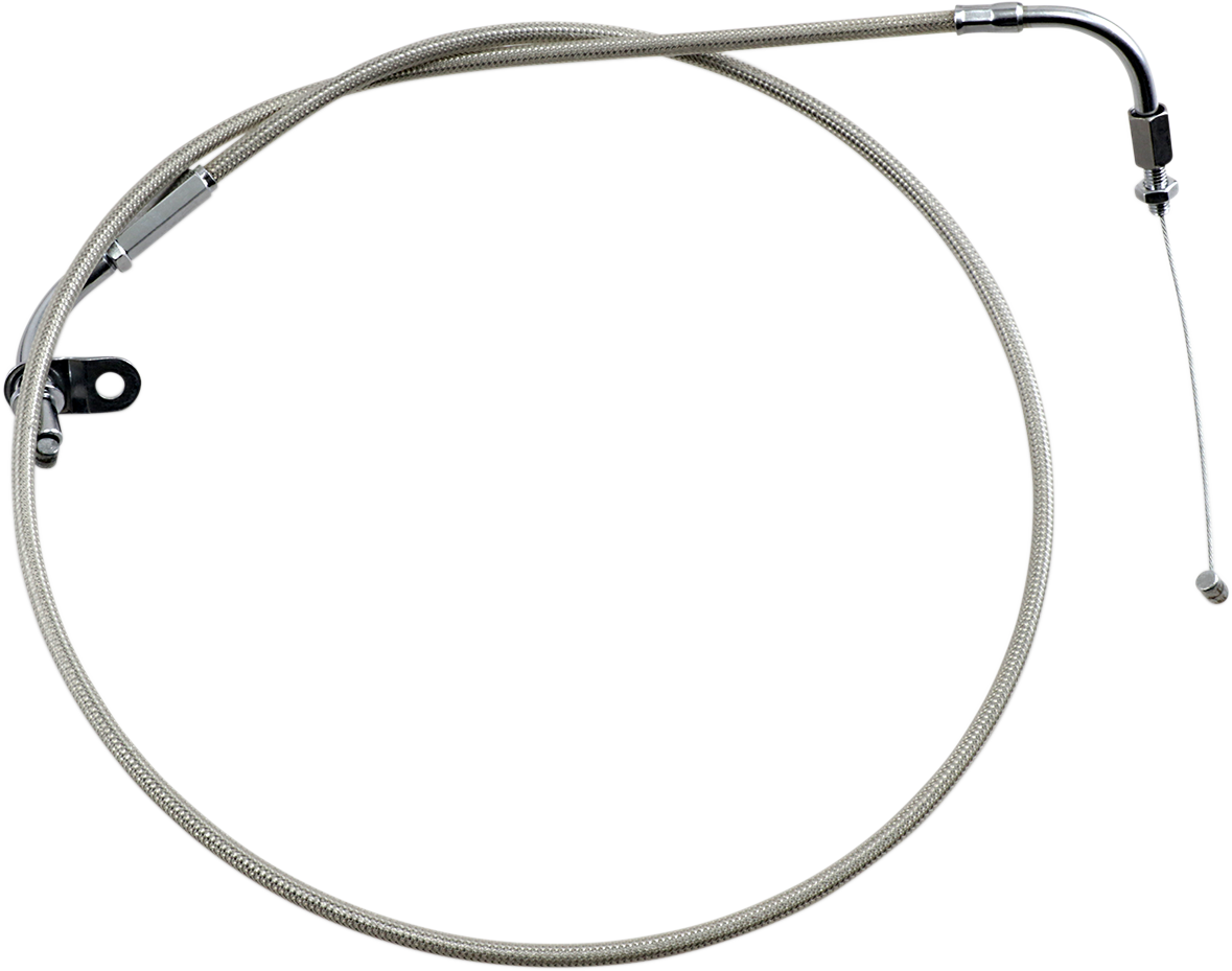 Armor Coat Stainless Steel Throttle/Idle Cable for Cruisers - Pull - 1100 V-Star