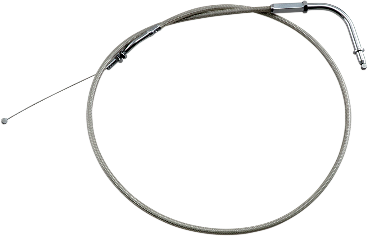 Armor Coat Stainless Steel Throttle/Idle Cable for Cruisers - Pull - 1600/1700 Road Star