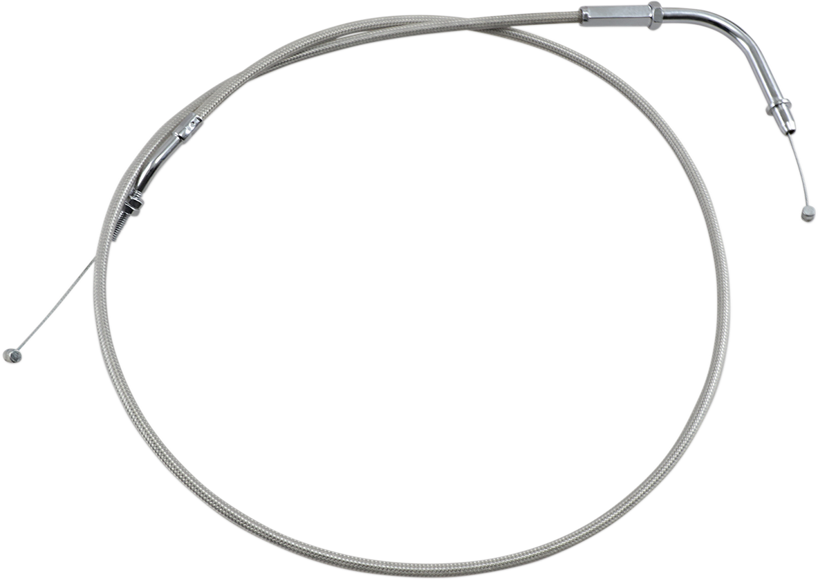 Armor Coat Stainless Steel Throttle/Idle Cable for Cruisers - Pull - 1600/1700 Road Star