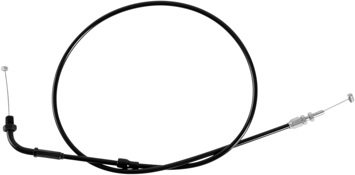 Black Vinyl Throttle Cable - Pull - '77-'79 Suzuki GS