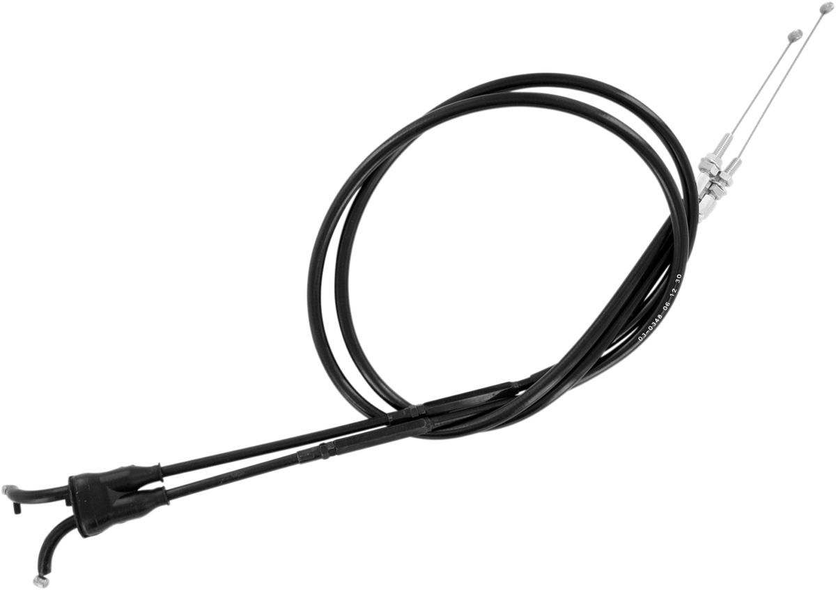 Black Vinyl Throttle Cable - Push/Pull - '04 Kawasaki/Suzuki 250