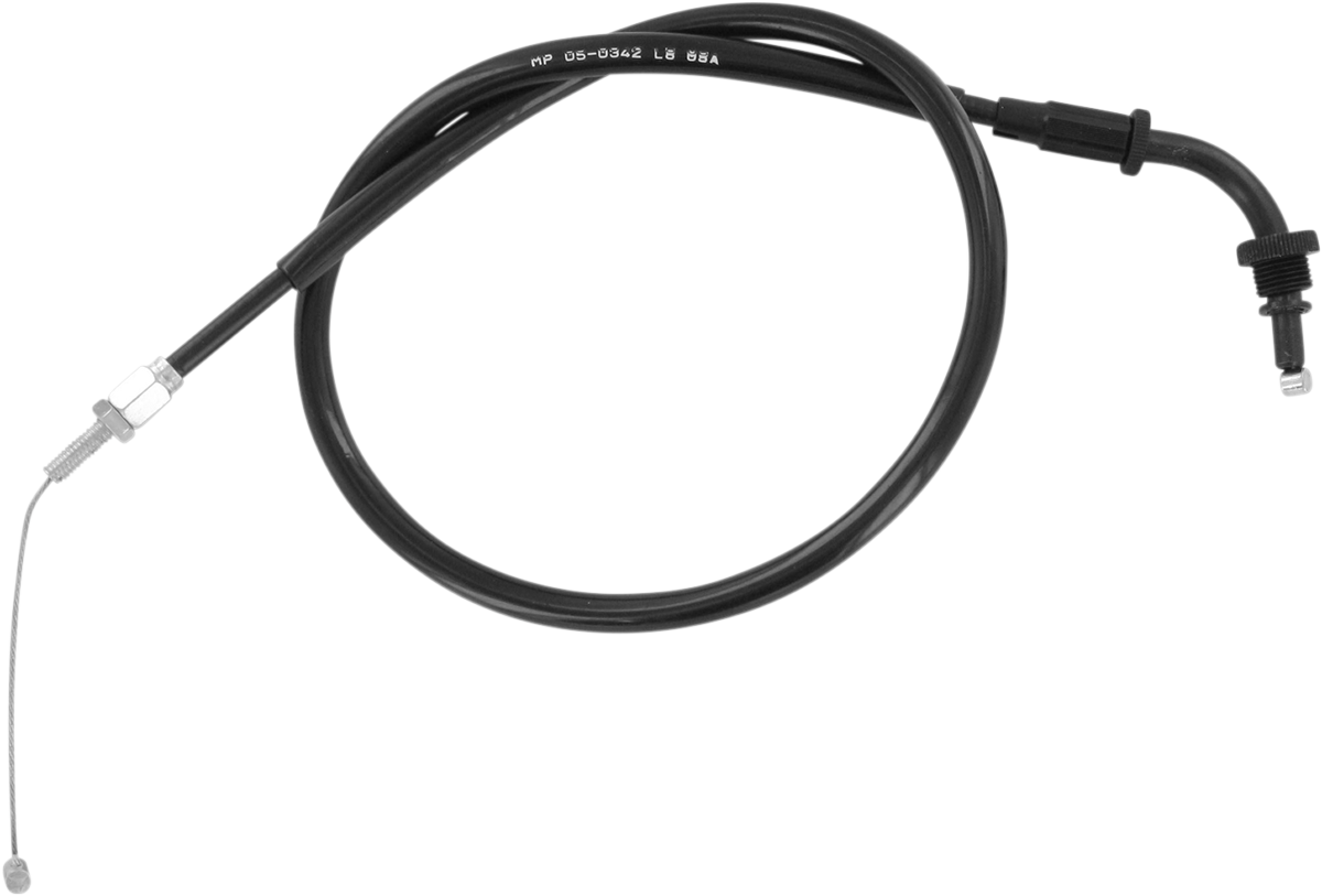 Black Vinyl Throttle Cable - Push - '99-'02 YZF-R6