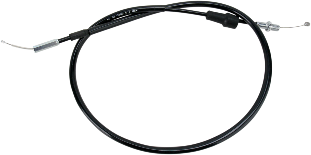 Black Vinyl Throttle Cable - Pull - +2" - '09-'24 YFZ450
