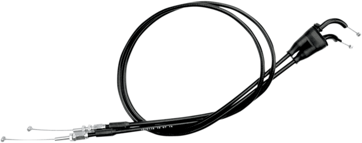 Black Vinyl Throttle Cable - Push/Pull - +3" - '02-'13 Husaberg/KTM