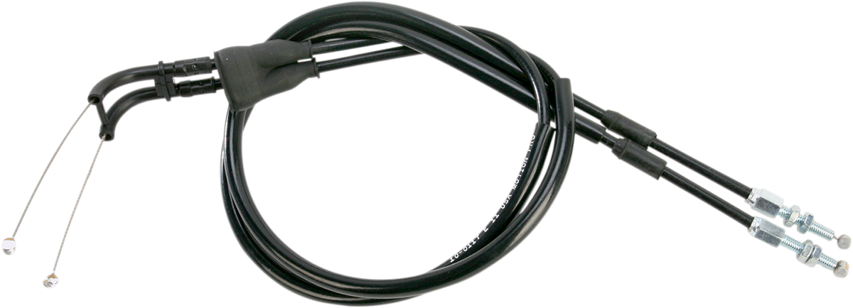 Black Vinyl Throttle Cable - Push/Pull - '02-'13 Husaberg/Husqvarna/KTM