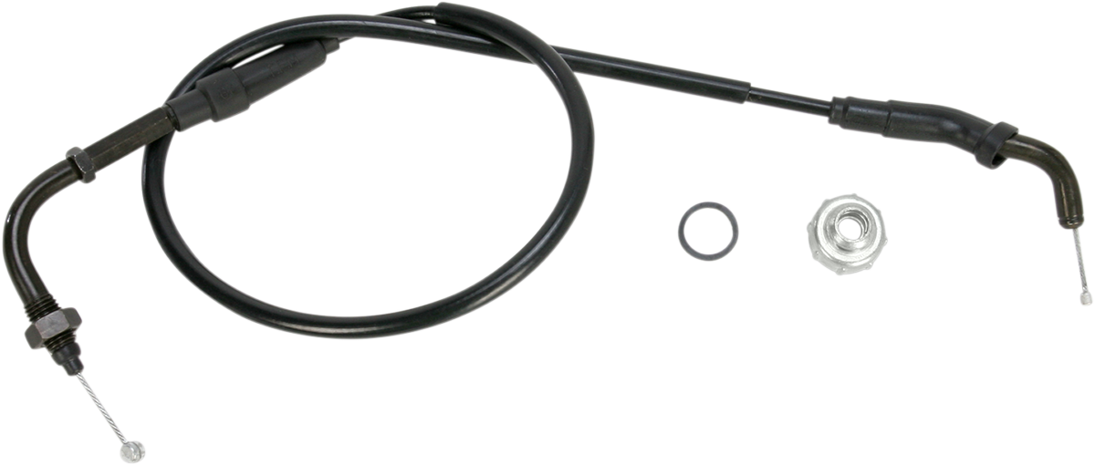 Black Vinyl Throttle Cable - Pull - '01-'11 Honda 70